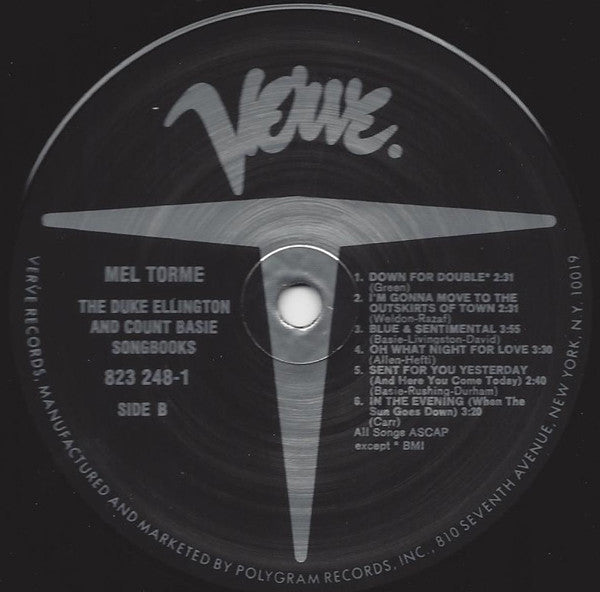 Mel Tormé – The Duke Ellington & Count Basie Songbooks LP vinyl record, image 4 of 4