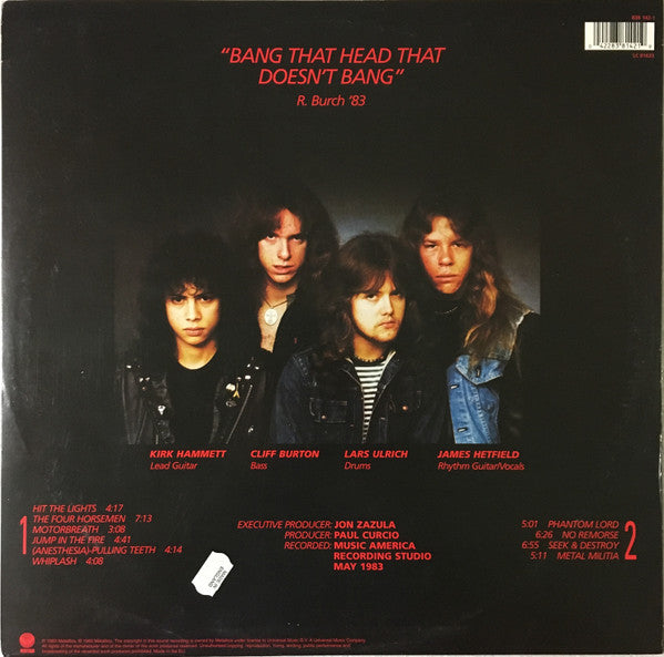 Metallica – Kill 'Em All LP vinyl record, image 2 of 8