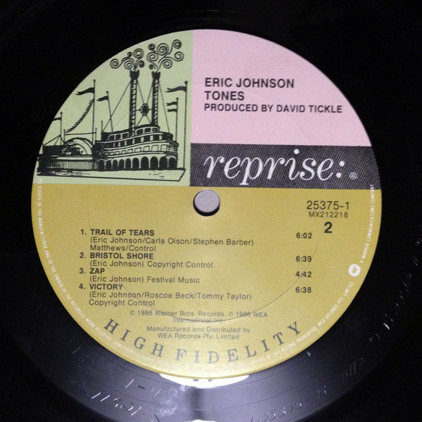 Eric Johnson – Tones LP vinyl record, image 7 of 7