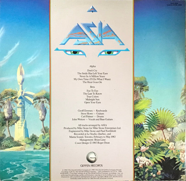 Asia – Alpha LP vinyl record, image 2 of 4