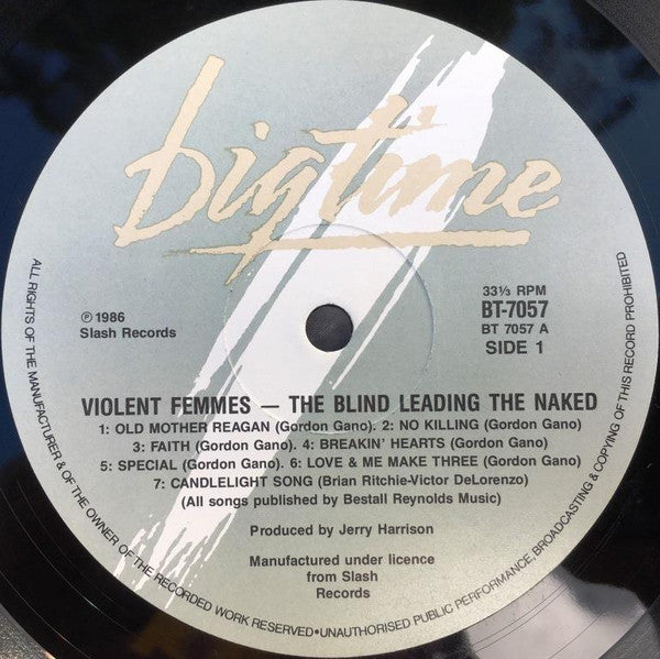 Violent Femmes – The Blind Leading The Naked LP vinyl record, image 5 of 6