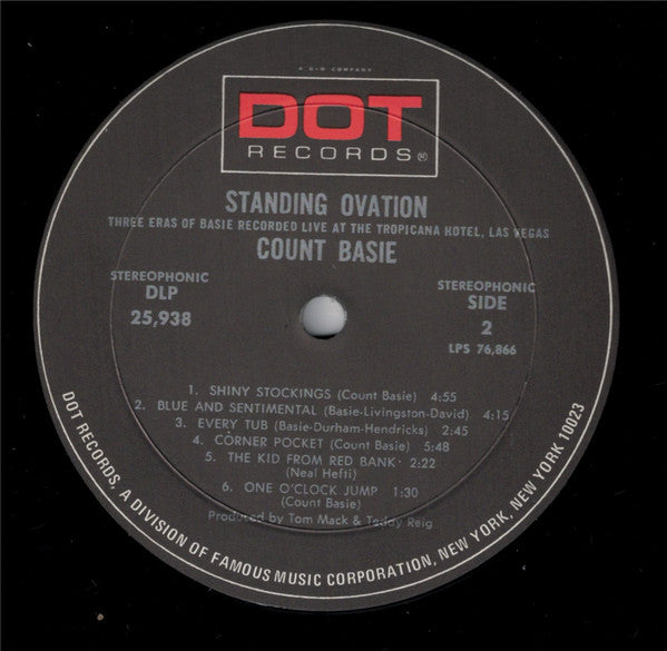 Count Basie – Standing Ovation LP vinyl record, image 4 of 4
