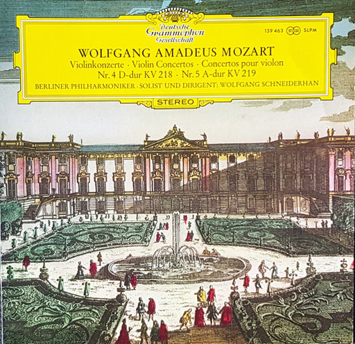Wolfgang Amadeus Mozart, Berliner Philharmoniker, Wolfgang Schneiderhan – Violinkonzerte: Nr. 4 D-dur Kv 218 / Nr. 5 A-dur Kv 219 LP vinyl record, image 1 of 4