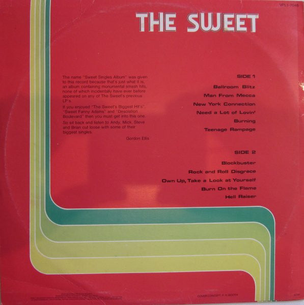 The Sweet – Sweet Singles Album LP vinyl record, image 2 of 4
