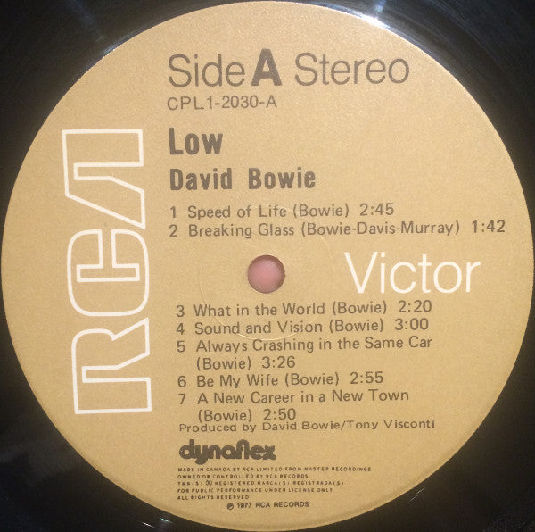 David Bowie – Low LP vinyl record, image 3 of 6