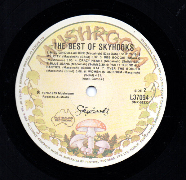 Skyhooks – The Best Of Skyhooks LP vinyl record, image 4 of 4