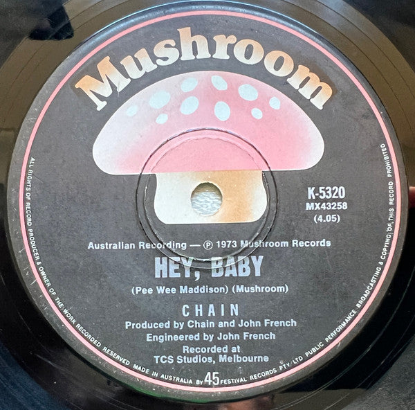 Chain – I'm Gonna Miss You, Babe 7" vinyl record, image 2 of 2