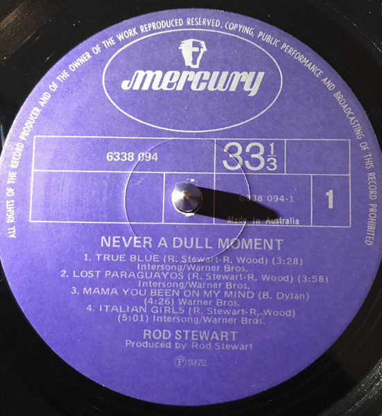 Rod Stewart – Never A Dull Moment LP vinyl record, image 9 of 9
