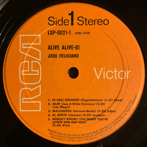 José Feliciano – Alive Alive-O! (2xLP) LP vinyl record, image 4 of 7