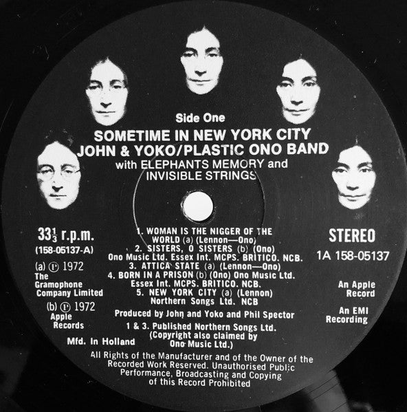 John Lennon & Yoko Ono, The Plastic Ono Band, Elephants Memory, Invisible Strings – Some Time In New York City (2xLP) LP vinyl record, image 6 of 9