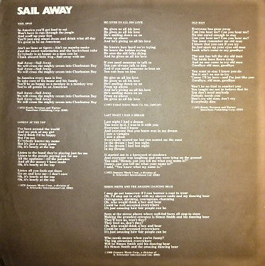 Randy Newman – Sail Away LP vinyl record, image 5 of 6