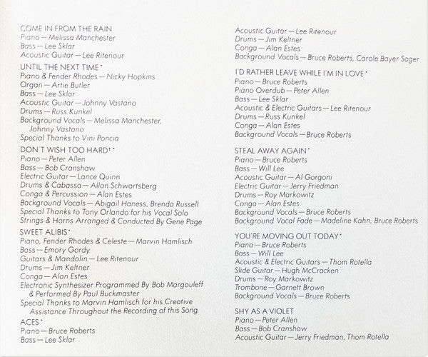 Carole Bayer Sager – Carole Bayer Sager LP vinyl record, image 4 of 8