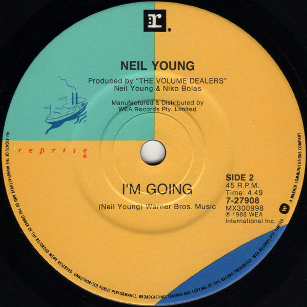 Neil Young, The Bluenotes – Ten Men Workin' 7" vinyl record, image 4 of 4