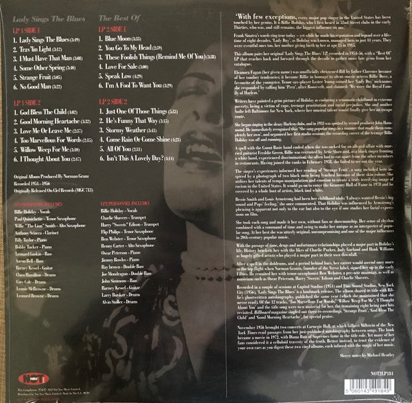 Billie Holiday – Lady Sings The Blues LP vinyl record, image 2 of 2