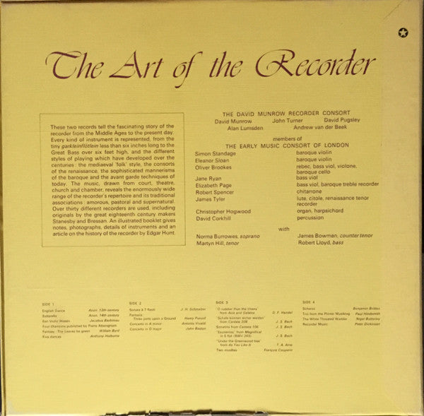 David Munrow – The Art Of The Recorder (2xLP) LP vinyl record, image 2 of 10
