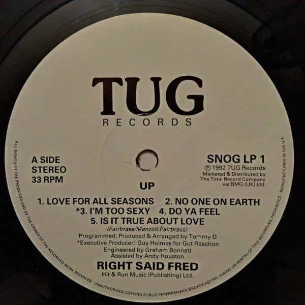Right Said Fred – Up LP vinyl record, image 5 of 6