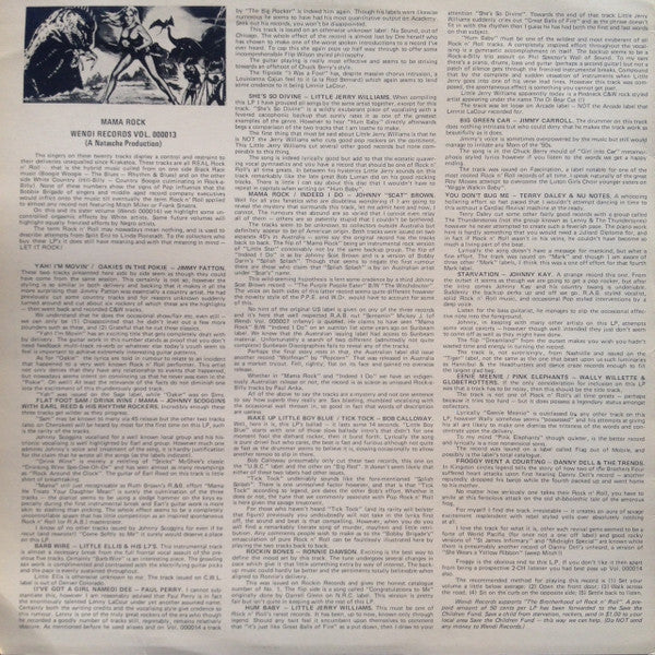 Various – Mama Rock LP vinyl record, image 2 of 3