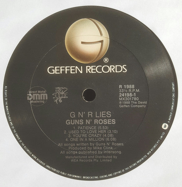Guns N' Roses – G N' R Lies LP vinyl record, image 5 of 5