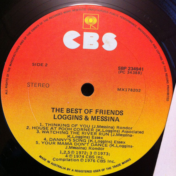 Loggins And Messina – The Best Of Friends LP vinyl record, image 6 of 7