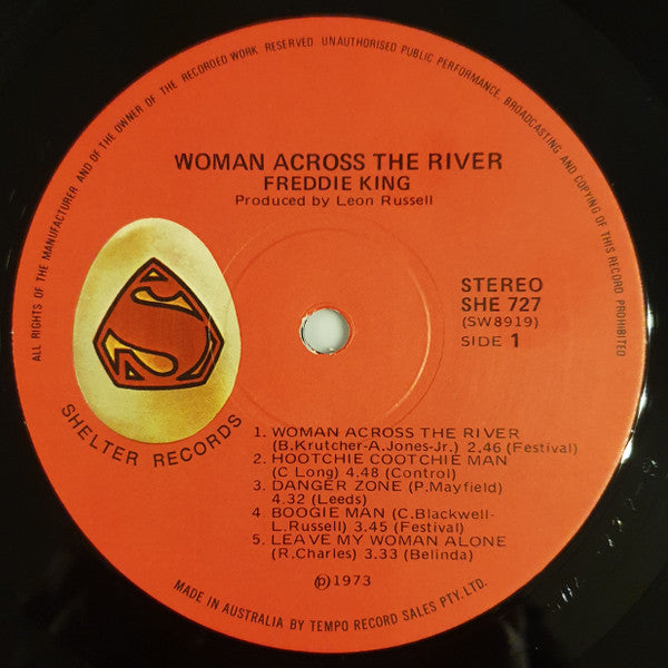 Freddie King – Woman Across The River LP vinyl record, image 3 of 4