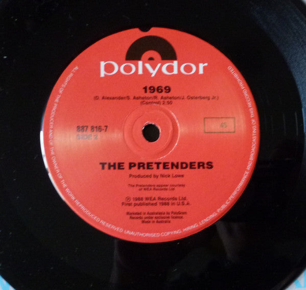 The Pretenders – Windows Of The World 7" vinyl record, image 4 of 4