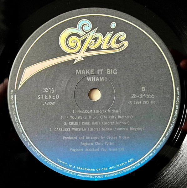 Wham!, Wham! – Make It Big = メイク・イット・ビッグ LP vinyl record, image 4 of 10