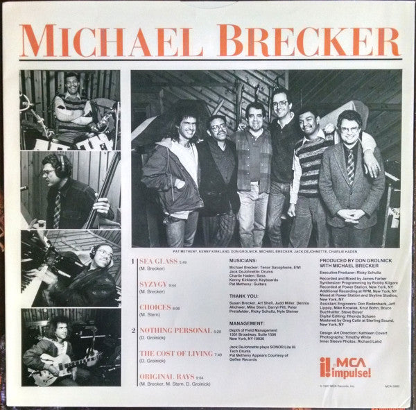 Michael Brecker – Michael Brecker LP vinyl record, image 5 of 7