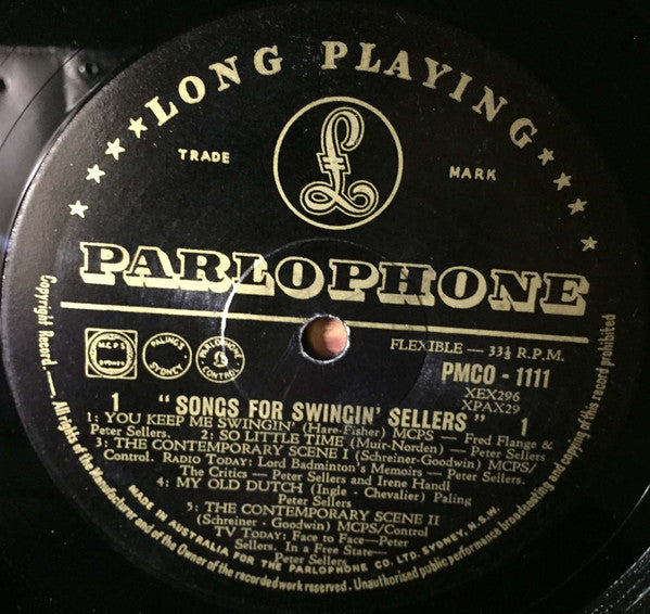 Peter Sellers – Songs For Swingin' Sellers LP vinyl record, image 5 of 6