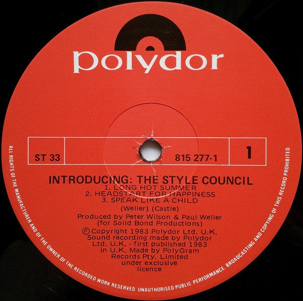 The Style Council – Introducing: The Style Council LP vinyl record, image 3 of 4