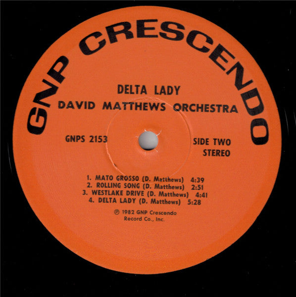 David Matthews Orchestra – Delta Lady LP vinyl record, image 4 of 6