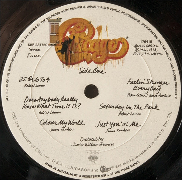 Chicago – Chicago IX - Chicago's Greatest Hits LP vinyl record, image 3 of 4