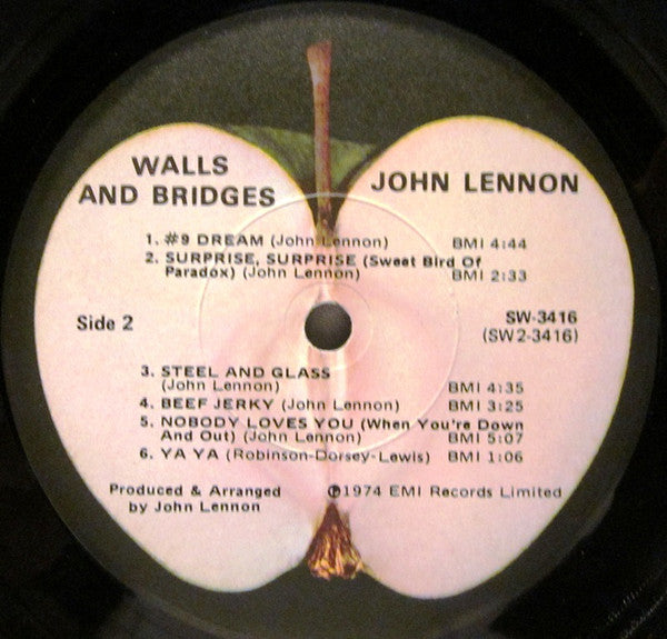 John Lennon – Walls And Bridges LP vinyl record, image 5 of 10
