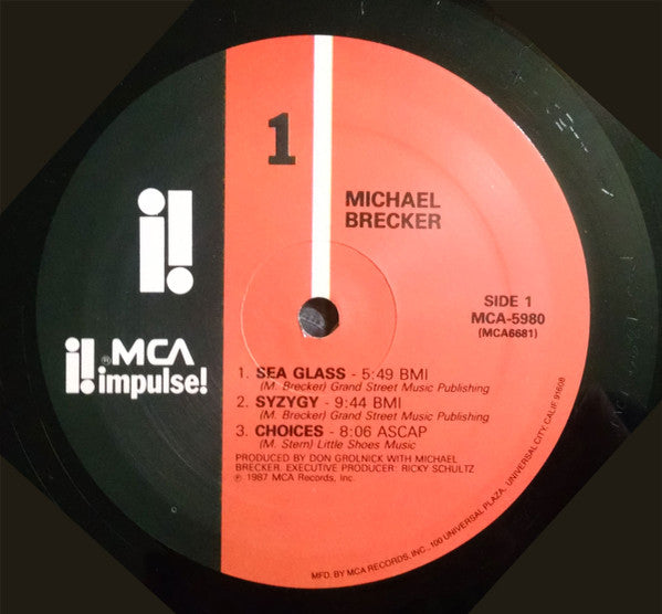 Michael Brecker – Michael Brecker LP vinyl record, image 3 of 7