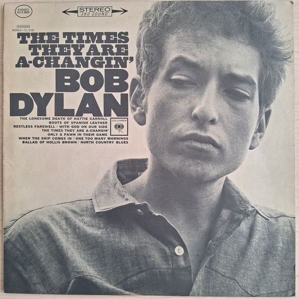 Bob Dylan – The Times They Are A-Changin' LP vinyl record, image 1 of 7