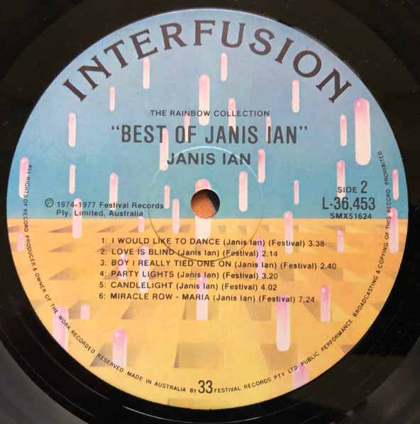 Janis Ian – Best Of Janis Ian LP vinyl record, image 4 of 5