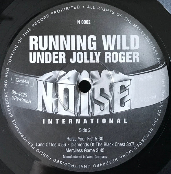 Running Wild – Under Jolly Roger LP vinyl record, image 4 of 10