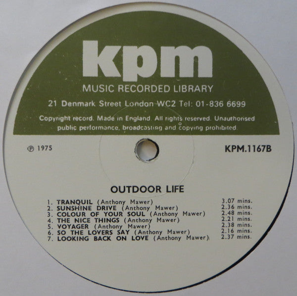 Philip Lane, David Lindup, Anthony Mawer – Outdoor Life LP vinyl record, image 4 of 5