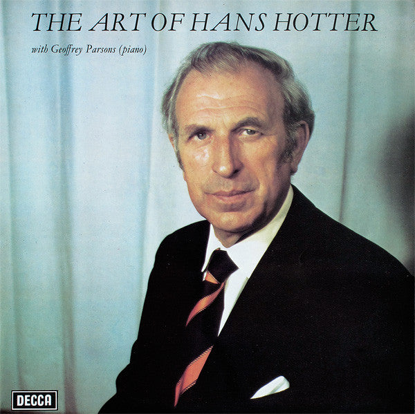 Hans Hotter, Geoffrey Parsons – The Art Of Hans Hotter LP vinyl record, image 1 of 6