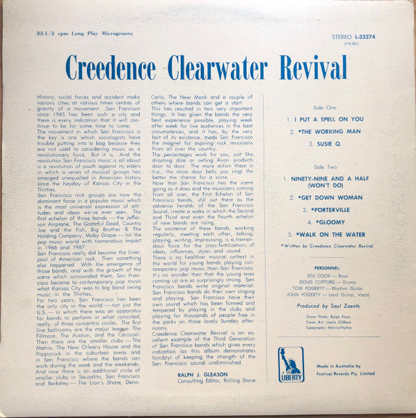 Creedence Clearwater Revival – Creedence Clearwater Revival LP vinyl record, image 2 of 6