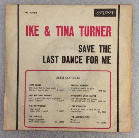Ike & Tina Turner – I'll Never Need More Than This / Save The Last Dance For Me 7" vinyl record, image 2 of 4