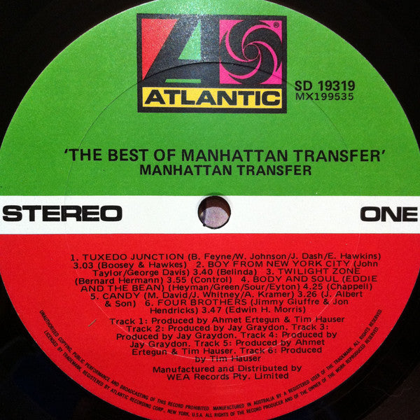 The Manhattan Transfer – The Best Of The Manhattan Transfer LP vinyl record, image 3 of 5