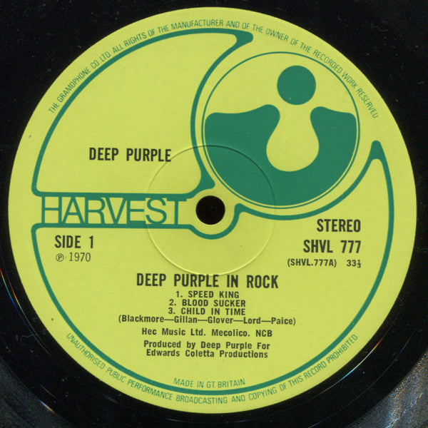 Deep Purple – Deep Purple In Rock LP vinyl record, image 5 of 8