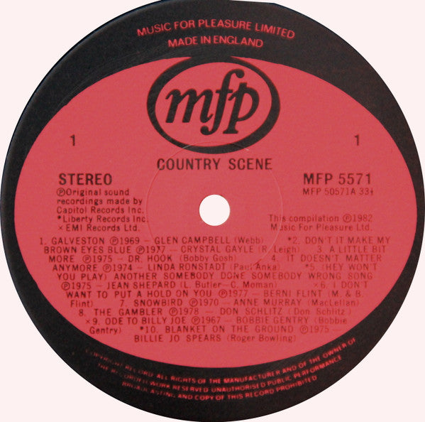 Various – Country Scene (20 Classic Tracks) LP vinyl record, image 3 of 4