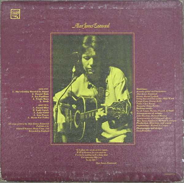Alan James Eastwood – Alan James Eastwood LP vinyl record, image 2 of 4