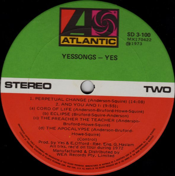 Yes – Yessongs (3xLP) LP vinyl record, image 7 of 10