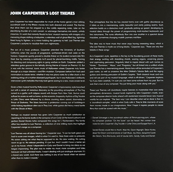 John Carpenter – Lost Themes LP vinyl record, image 8 of 9