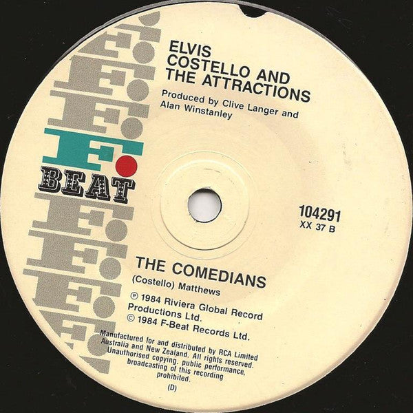 Elvis Costello & The Attractions – The Only Flame In Town 7" vinyl record, image 4 of 4