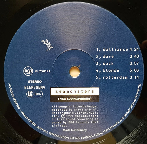 The Wedding Present – Seamonsters LP vinyl record, image 3 of 10