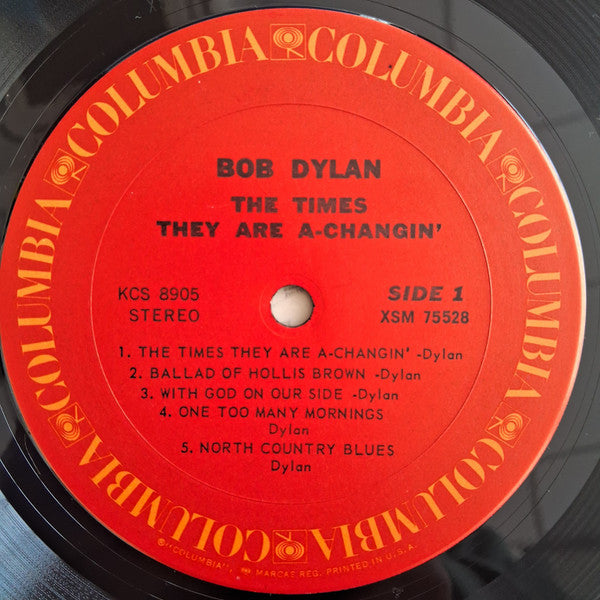 Bob Dylan – The Times They Are A-Changin' LP vinyl record, image 5 of 7