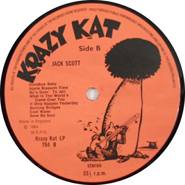 Jack Scott – Jack Scott LP vinyl record, image 4 of 4